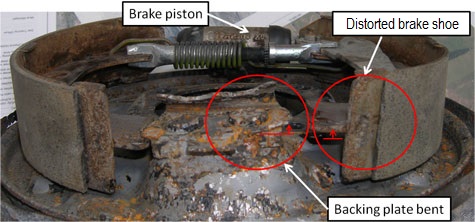 image hazard alert brake piston