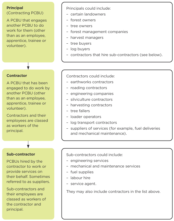 Diagram showing hierarchical contracting chain. See link below for text alternative.