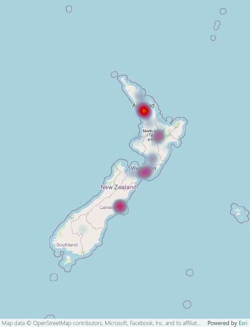 [image] Road cone notifications map - 24 to 30 June 2025
