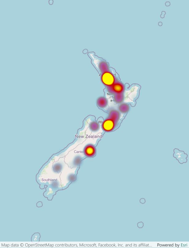[image] Road cone notifications - map - 3 to 9 June 2025
