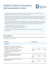 Cover image of Health and safety governance: Self-assessment review
