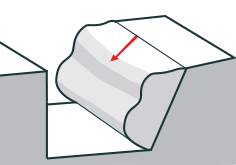 [image] Cross section of ground subsidence and bulging