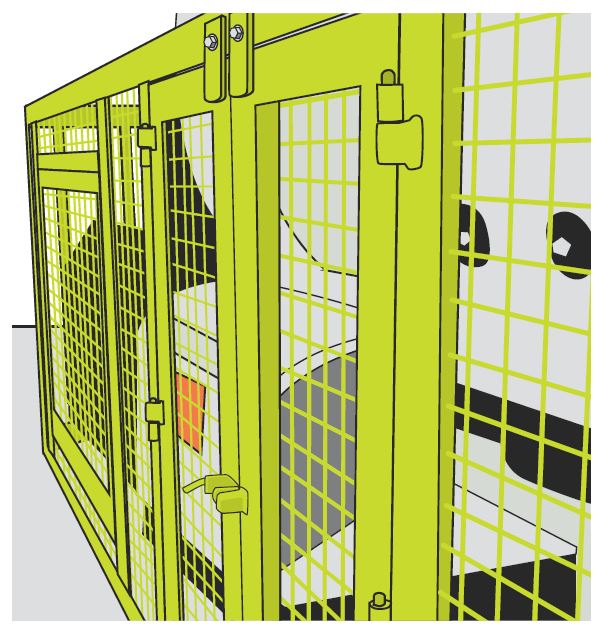 [Image] Figure 88: Example of hinged access panel guard bolted shut