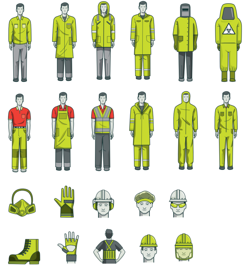 Examples of protective clothing