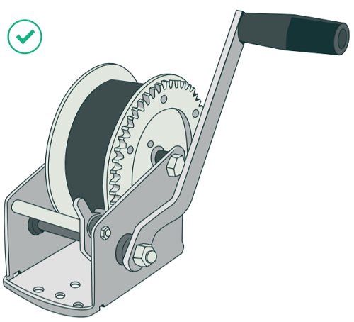 Winch auto bi directional brake